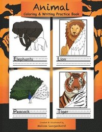 bokomslag Animal Coloring & Writing Practice Book