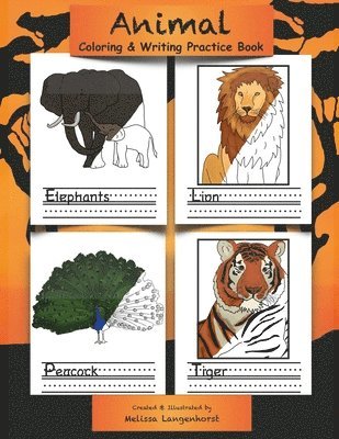 bokomslag Animal Coloring & Writing Practice Book