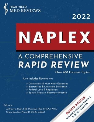 Anthony Busti, Craig Cocchio - NAPLEX Comprehensive Rapid Review, Häftad