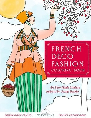 French Deco Fashion Coloring Book 1