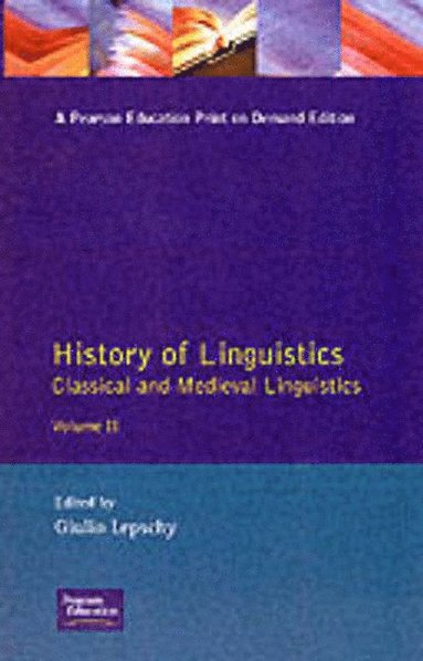 bokomslag History of Linguistics Volume II