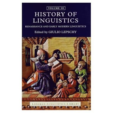 bokomslag History of Linguistics Vol III