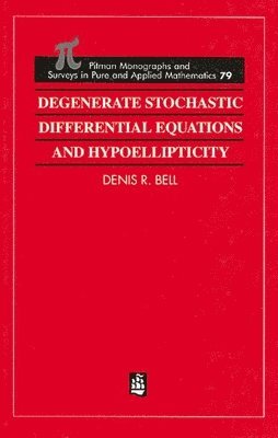Degenerate Stochastic Differential Equations and Hypoellipticity 1