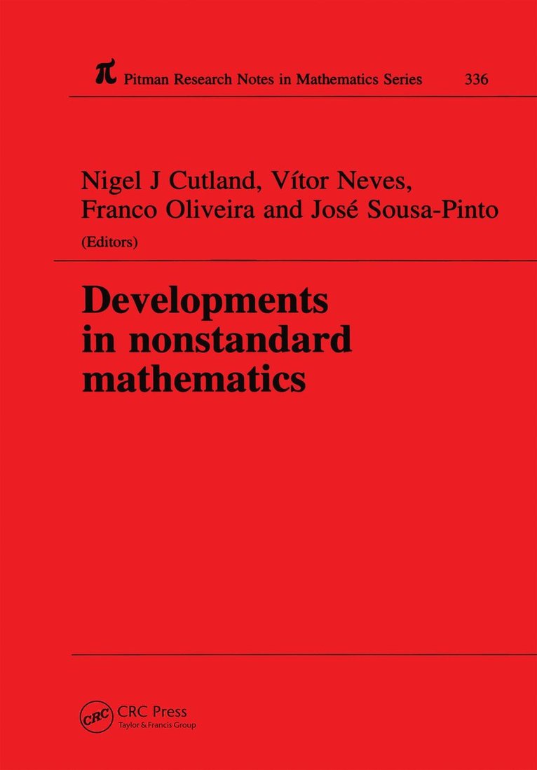 Developments in Nonstandard Mathematics 1