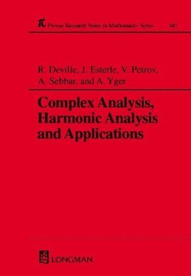 Complex Analysis, Harmonic Analysis and Applications 1