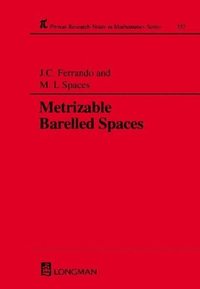 bokomslag Metrizable Barrelled Spaces