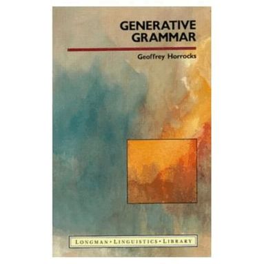 Geoffrey Horrocks - Generative Grammar, Häftad