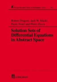 bokomslag Solution Sets of Differential Equations in Abstract Spaces