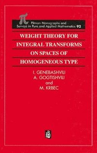 bokomslag Weight Theory for Integral Transforms on Spaces of Homogeneous Type