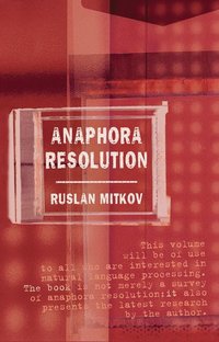 bokomslag Anaphora Resolution