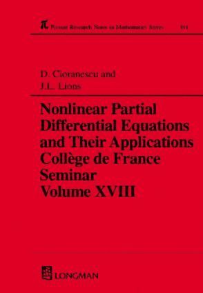 bokomslag Nonlinear Partial Differential Equations and Their Applications