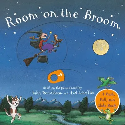 Julia Donaldson - Room on the Broom Push-Pull-Slide, Kartonnage. Tillgänglighet: Lägg i varukorg