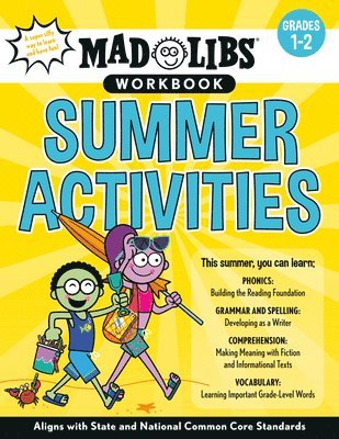 bokomslag Mad Libs Workbook: Summer Activities: Grades 1-2 -- Aligns with State and National Common Core Standards