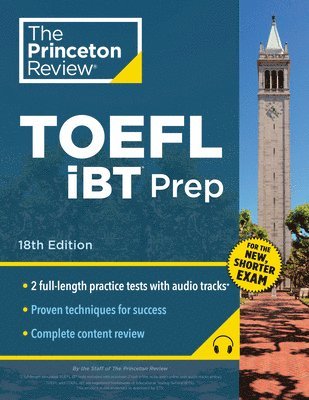 bokomslag Princeton Review TOEFL iBT Prep with Audio/Listening Tracks, 18th Edition