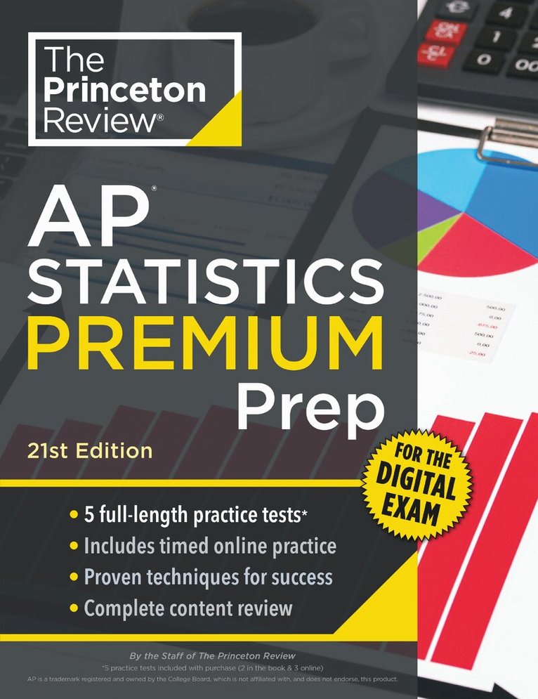 Princeton Review - Princeton Review AP Statistics Premium Prep, 21st Edition, Häftad. Tillgänglighet: Lägg i varukorg