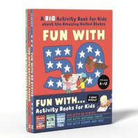 bokomslag Fun Activity Books for Kids Box Set: 3 Activity Books to Learn about 50 Us States, National Parks, and Oceans and Seas (Perfect Gift for Kids Ages 6-1