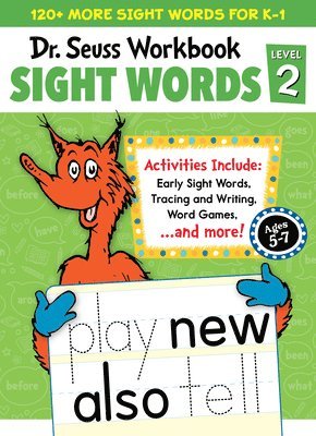 Dr. Seuss Sight Words Level 2 Workbook: A Sight Words Workbook for Kindergarten and 1st Grade (120+ Words, Games & Puzzles, Tracing Activities, and Mo 1