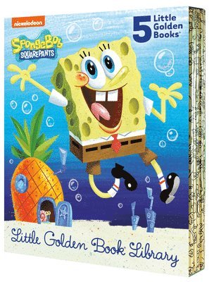 Spongebob Squarepants Little Golden Book Library (Spongebob Squarepants): Mr. Fancypants!; Sponge in Space!, Top of the Class!; Where the Pirates Arrg 1