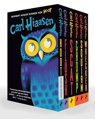 bokomslag Hiaasen 6-Book Paperback Boxed Set: Hoot; Flush; Scat; Chomp; Squirm; Wrecker