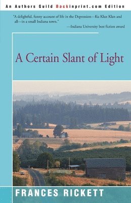 Frances Rickett - Certain Slant of Light, Häftad