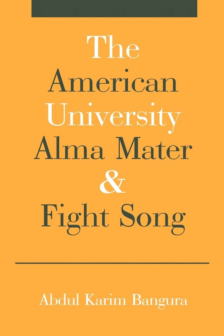 The American University Alma Mater 1