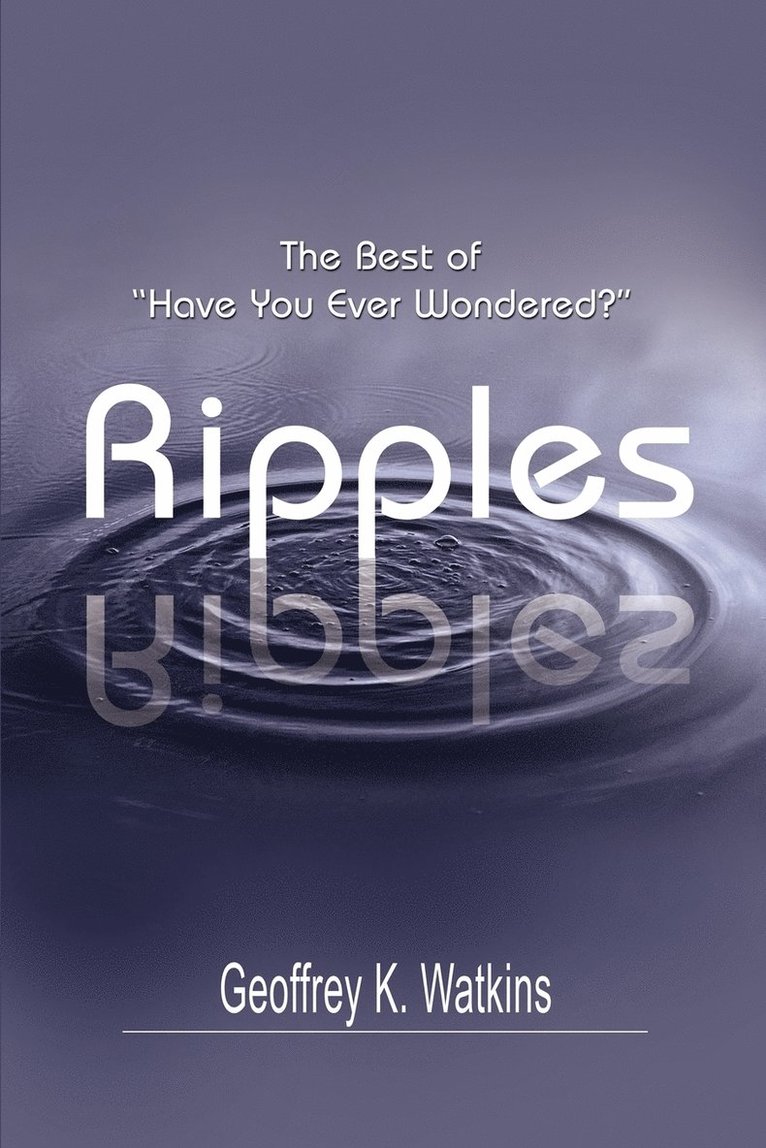 Geoffrey K Watkins, Geoffrey K. Watkins - Ripples, Häftad