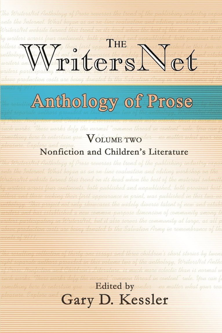 Gary D Kessler, Gary D. Kessler - WritersNet Anthology of Prose, Häftad