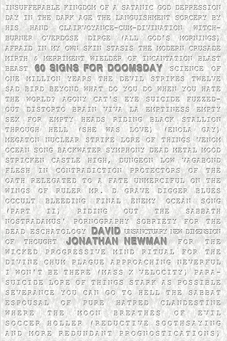 60 Signs for Doomsday