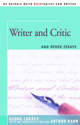 Writer and Critic