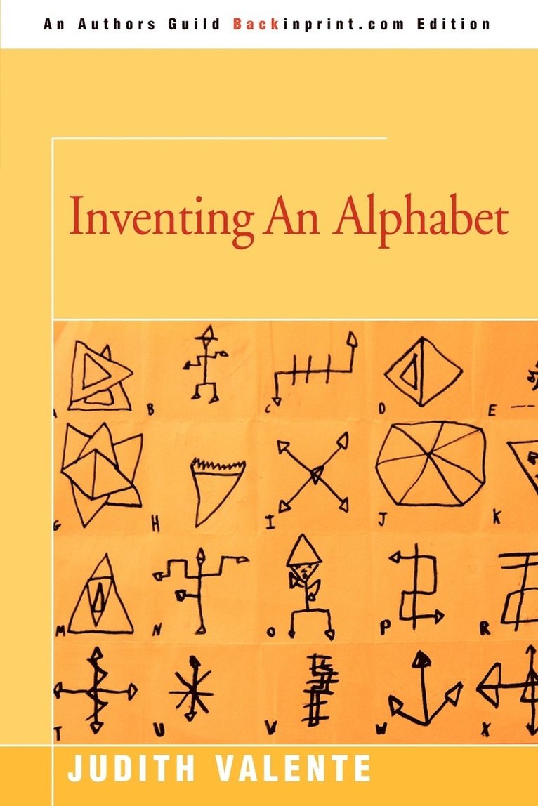 Inventing an Alphabet 1