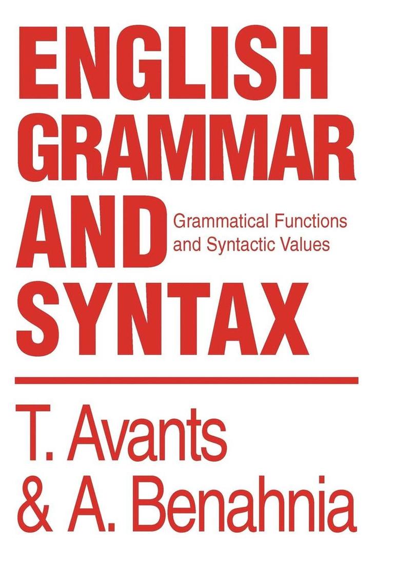 English Grammar and Syntax 1