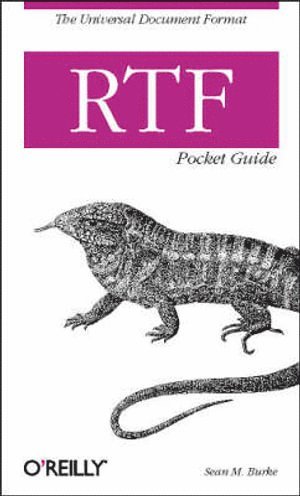 Sean M. Burke, Sean M Burke - RTF Pocket Guide, Häftad