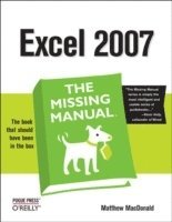 bokomslag Excel 2007: The Missing Manual