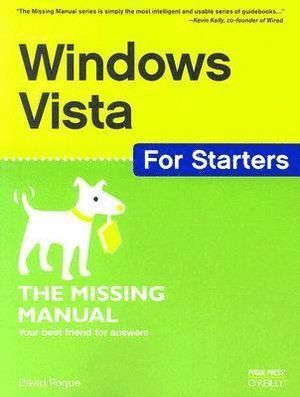 Windows Vista for Starters: The Missing Manual 1