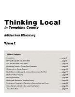 Thinking Local in Tompkins County: Articles from Tclocal.Org, Vol. 2 1