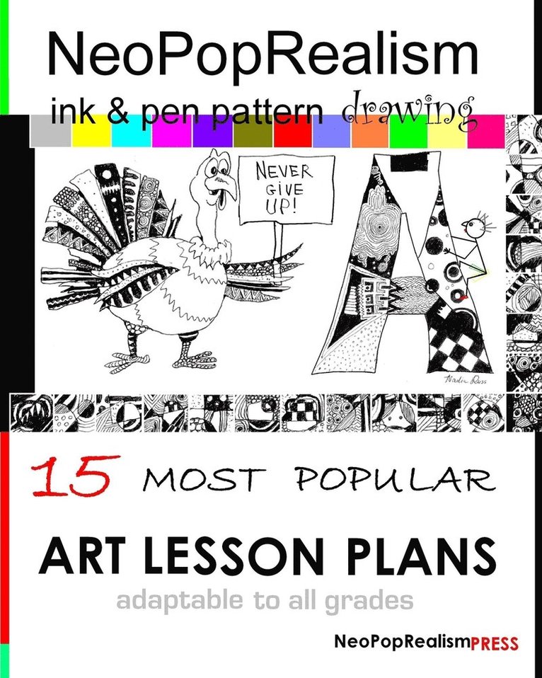 NeoPopRealism Ink & Pen Pattern Drawing 1
