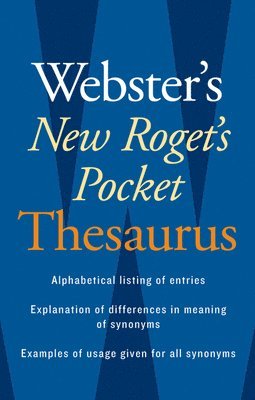 bokomslag Webster's New Roget's Pocket Thesaurus