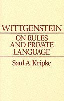 bokomslag Wittgenstein on Rules and Private Language