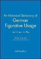 bokomslag An Historical Dictionary of German Figurative Usage, Fascicle 39