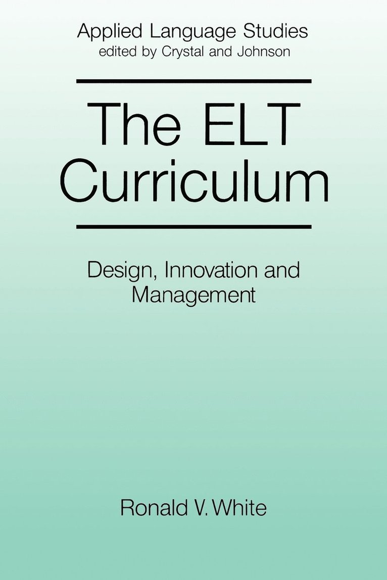 The ELT Curriculum 1