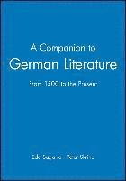 A Companion to German Literature 1
