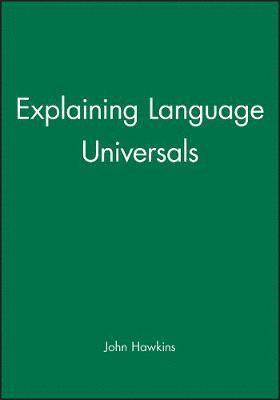 bokomslag Explaining Language Universals