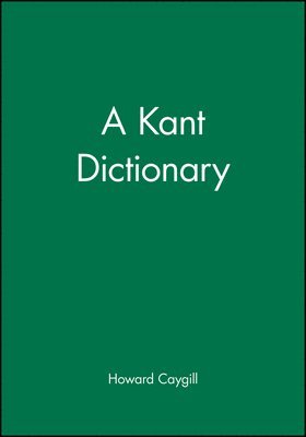 A Kant Dictionary 1