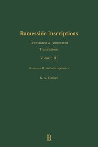 bokomslag Ramesside Inscriptions, Ramesses II, His Contempories