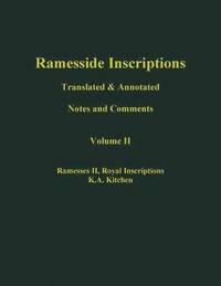 bokomslag Ramesside Inscriptions, Ramesses II: Royal Inscriptions