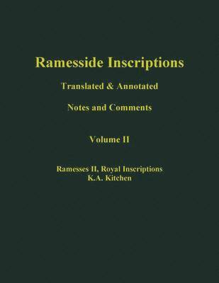 Ramesside Inscriptions, Ramesses II: Royal Inscriptions