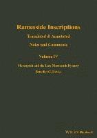 bokomslag Ramesside Inscriptions, Notes and Comments Volume IV - Merenptah and the Late Nineteenth Dynasty