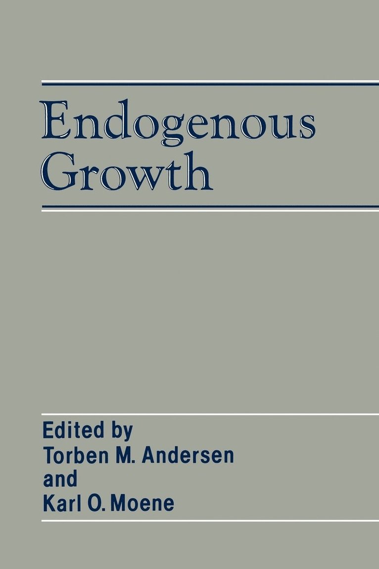 Endogenous Growth 1
