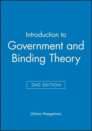 bokomslag Introduction to Government and Binding Theory