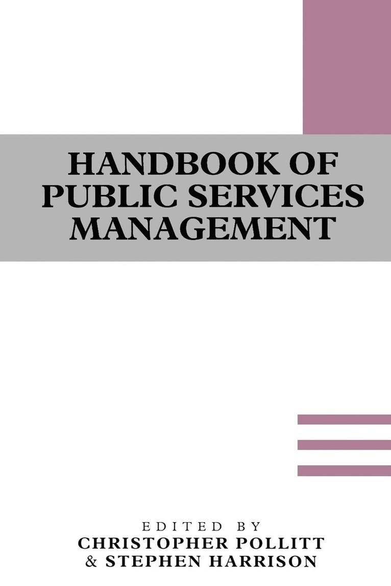 Handbook of Public Services Management 1